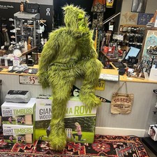 Halloween Green furry monster Grinch costume cosplay adult Santa suit costume UK