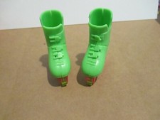BARBIE... VINTAGE KEN'S GREEN PINK NEON ROLLER BLADES...EXCELLENT