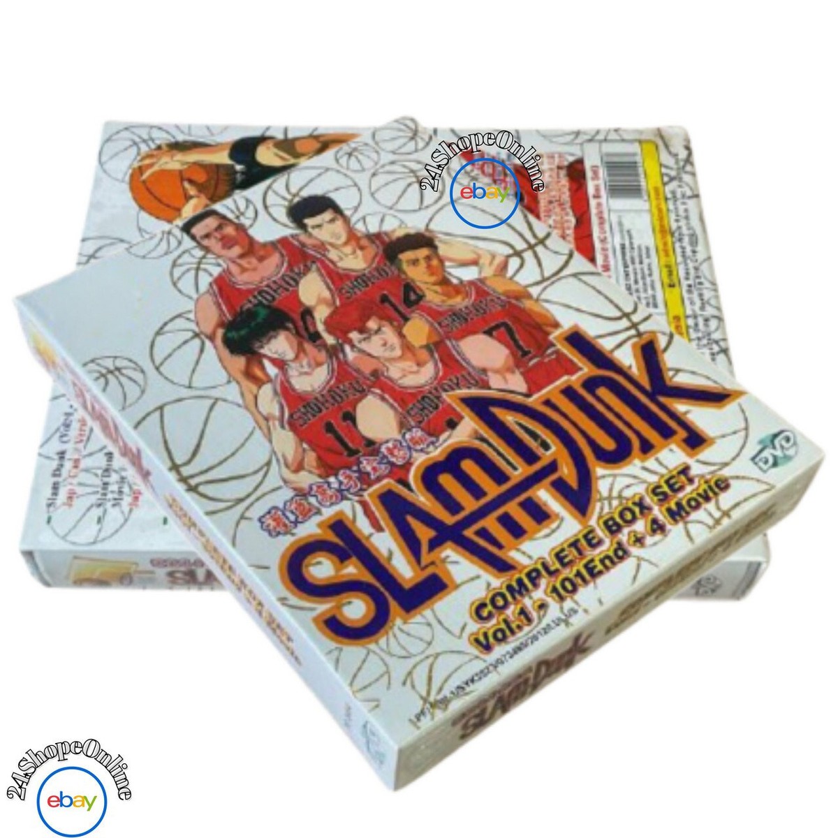 SLAM DUNK COMPLETE BOX SET (VOL.1-101 END) + 4 MOVIE DVD FAST