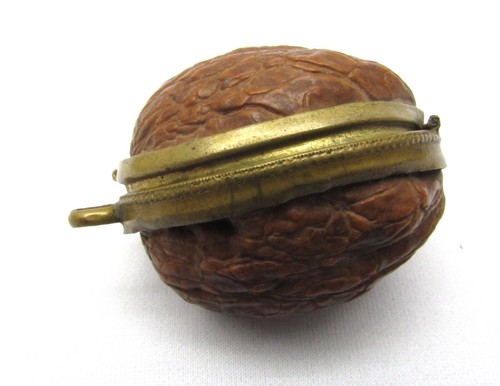 Antique Natural Walnut Tobacco Snuff Sewing Box - Picture 6 of 7
