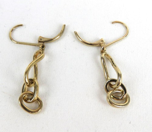 Avon NR Gold Tone Necklace Rhinestone Matching Lever Back Earrings Jewelry Set - Picture 9 of 15