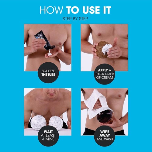 Men's Hair Removal Cream For Unwanted Male Hair In Intimate/Private Area - Picture 3 of 4
