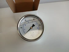 Pic Gauges 202L-404E Pressure Gauge, 0 To 100 Psi, 1/4" CBM