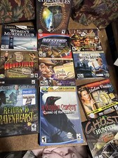 Lot of 11 Vintage Mystery PC Games Windows CD ROM