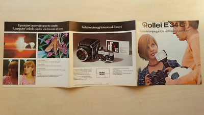 ROLLEI ADVERTISING BROCHURE - ELECTRONIC FLASHER E34-C - 8/17