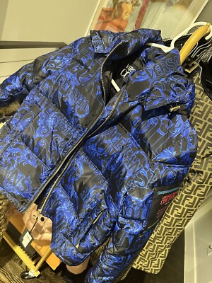 NWT VERSACE JEANS COUTURE  DOWN JACKET WITH HOOD