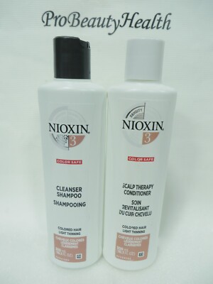 NIOXIN # 3 CLEANSER Shampoo & SCALP THERAPY Conditioner 10.1 oz