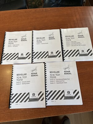 New Holland TC18 TC21 TC21D Tractor Service Manuals Ford 