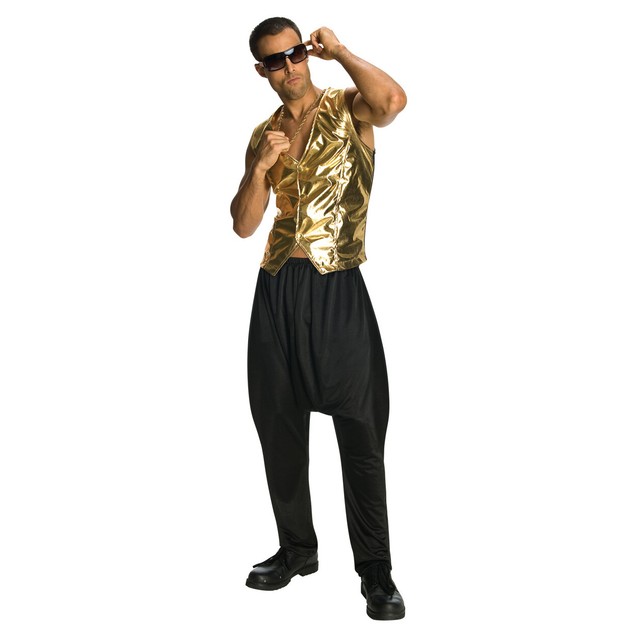 MC Hammer Black Parachute Pants Rap Hip 