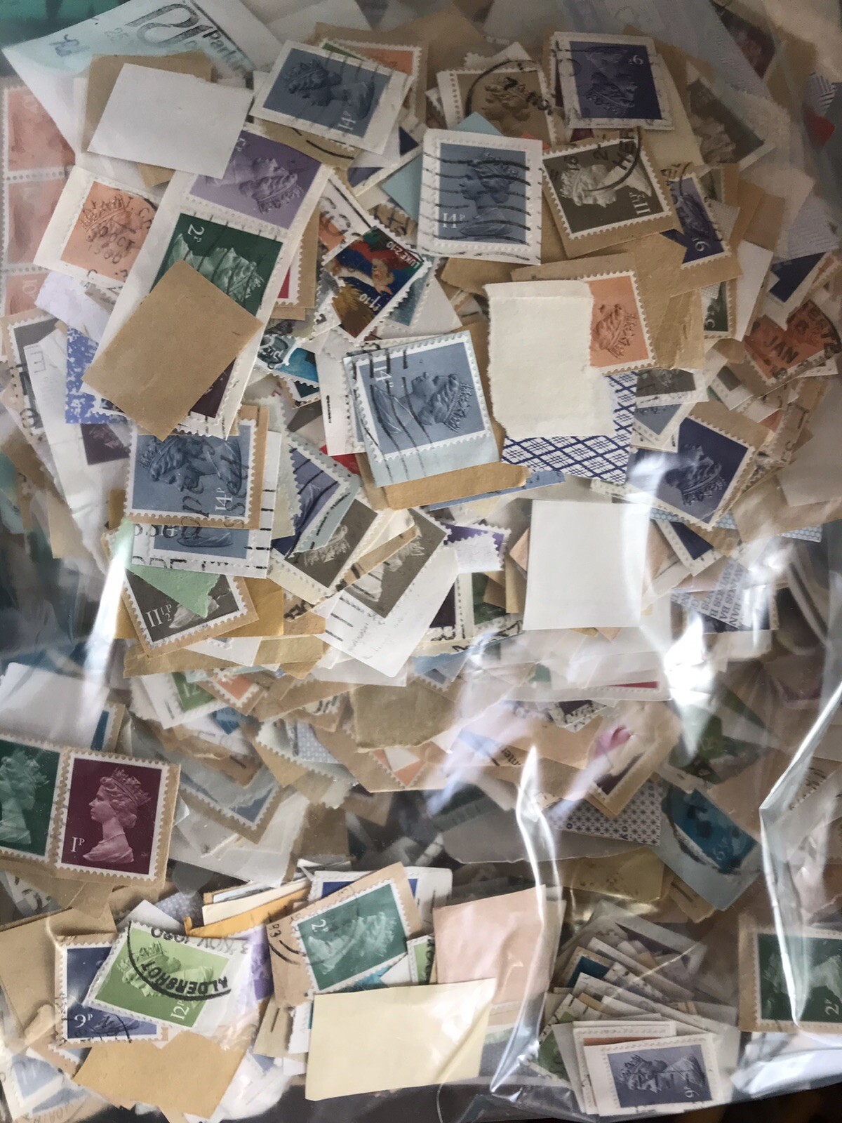GB stamp kiloware Mostly Decimal Machins. 50g eBay