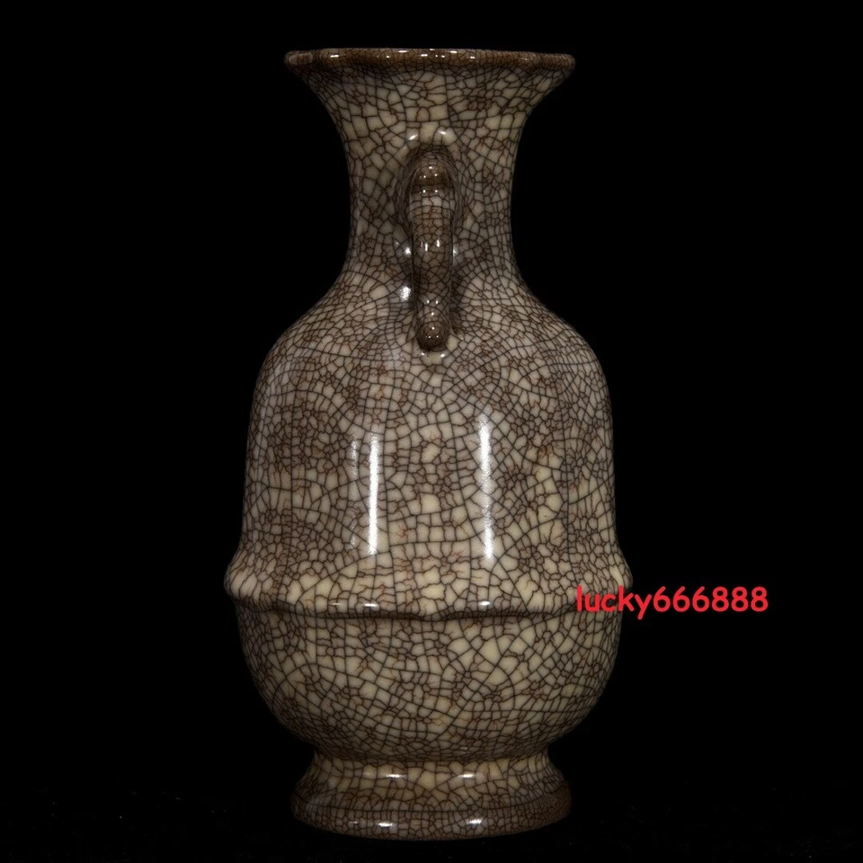 7,0» фарфора винтажная песня династии ge печь lce трещина слон ухо бутылка - Изображение 4 из 4