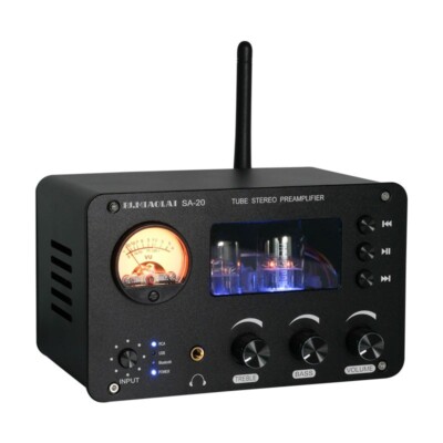 PJ MIAOLAI SA-20 HiFi Tube Amplifier Bluetooth USB Flash Drive RCA w/Power