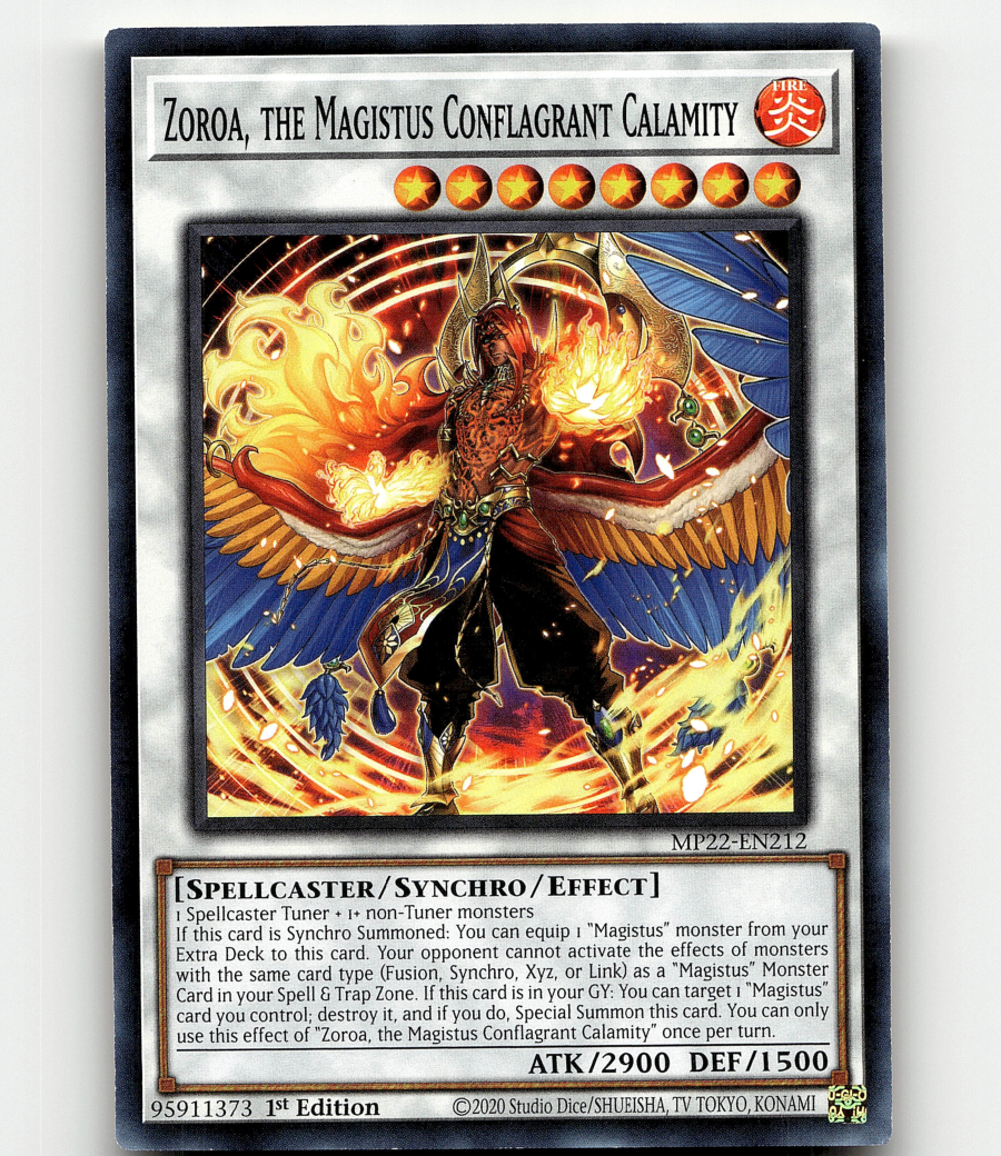 Yugioh Zoroa, the Magistus Conflagrant Calamity - 2022 Tin of the