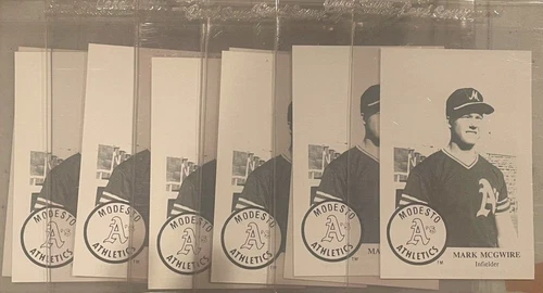 Lot of 10 1985 Chong Modesto Athletics Mark McGwire All NM - MINT Card #17 3