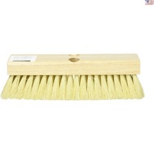 10-Inch Tampico Deck Scrub Brush - Hardwood Block - Medium to Rough Scrubbing