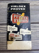 Vintage Advertising Pocket Notebook Pad Yieldex Proved Pfister Hybrids 