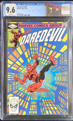 Daredevil #186 CGC 9.6 NM ~ Frank Miller ~ Custom Label ~ WHITE PAGES