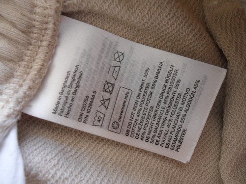 H & M Girls light beige high-waisted lightweight joggers - Age 8-9 - Picture 8 of 8