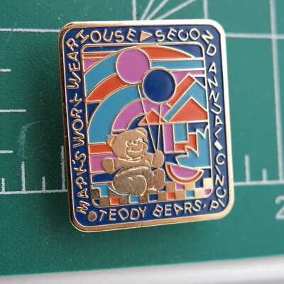 Pin badge vintage Teddy Bears lapel pin Mark's Work Wearhouse
