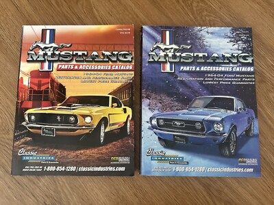 Lot Of 2 Classic Industries 1964-2004 Ford Mustang Parts Catalogs