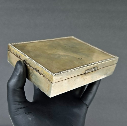 Antike schwere massive 925 Sterling Silber Trincket Box / Zigarrenkiste - Bild 12 von 24