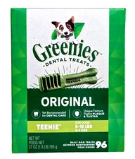 GREENIES TEENIE 96 COUNT‼️ DOG DENTAL ORAL HEALTH NATURAL TREAT ORIGINAL EX2029