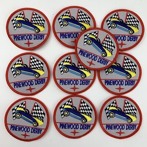 Pinewood Derby Scouts Patch (Lot of 10)