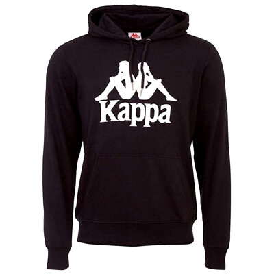 Sweatshirt Herren, Kappa Taino Hooded, Schwarz