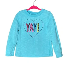 Koala Kids Turquoise Sweatshirt 2T Girls Long Sleeve Top YAY
