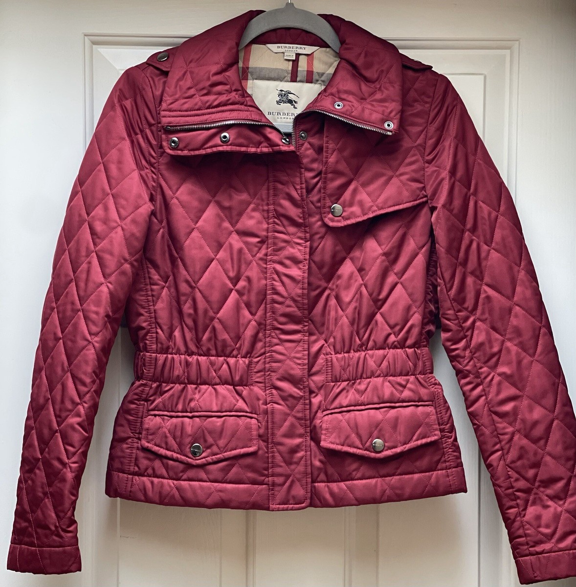 Burberry London Burberry Quilted Jacket Dry Clean Quilted Nylon
