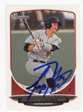 SIGNED BASEBALL CARD AUTO BOWMAN 2013 TYLER HEINEMAN HOUSTON ASTROS #56