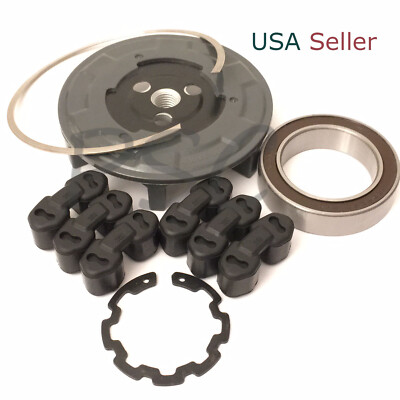 A/C Compressor Clutch Kit With Pulley & NSK Bearing – Fits Mercedes 7SEU17C 6-Groove, A-TECH Replacement