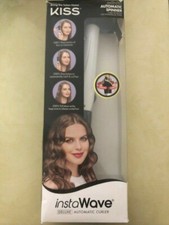 Kiss Products Instawave Automatic Ceramic Black/ White Curling Iron 1  KACI01
