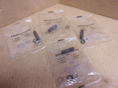 Dialight 249-7841-1433-544 Amber Indicator Light, lot of 4, new