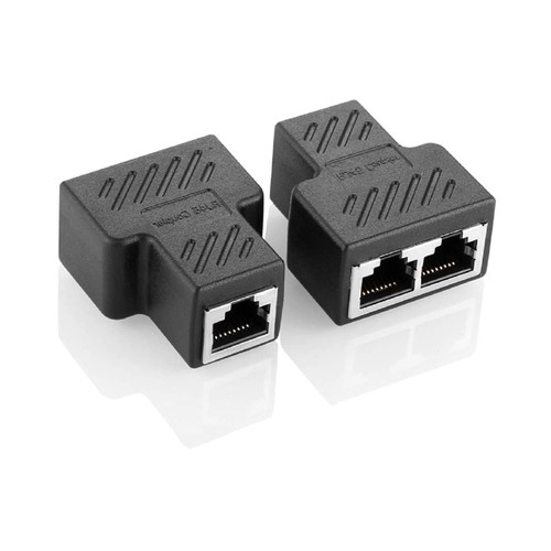 RJ45 Adapter Splitter Verteiler 8P8C Ethernet LAN Netzwerkkabel Kabel CAT5 CAT6 - Bild 4 von 10