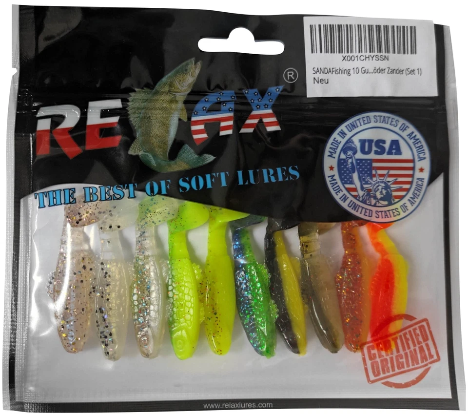 Sonderangebot RELAX Gummifische 5 cm Barsch Forelle Hecht Zander Köder Kopyto - Bild 3 von 4