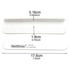 Holz-Nagelfeilen 17,8cm, 24 Stück Set Mit 180/240er Körnung – Einweg-Schmirgelbrett Für Naturnägel, Maniküre Für Zuhause & Salon