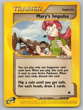 2002 POKEMON EXPEDITION BASE SET MARY'S IMPULSE 142/165 UC NM A104892 FREE S&H on eBay