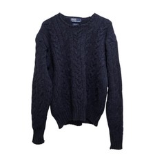 1175 Polo Ralph Lauren Beautiful Rare Alpaca Wool Cable Knit Sweater Sz.XL