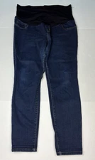Liz Lange Women’s XL Maternity Jeans Jegging Dark Blue Wash Denim Stretch