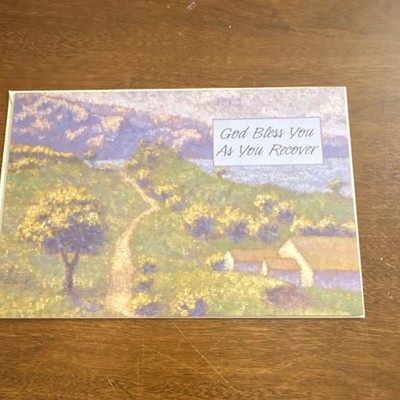 Joyfully Yours Get Well Religious Folded Greeting Card w/ Envelope