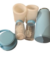 Portable breastmilk cooler with two bottles included