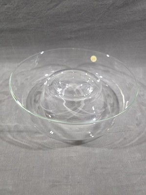 Vintage Princess House Heritage Crystal Chip and Dip Bowl Server