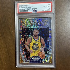 STEPHEN CURRY 2021/22 PANINI PRIZM MINDSET FAST BREAK PRIZMS SP PSA 10 GEM MINT