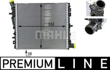 Mahle CR 78 000P radiator, engine cooling, water cooler for Audi R8 (422, 423)