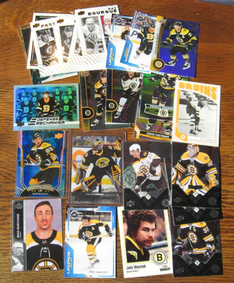 25x BOSTON BRUINS mint HIGH END Insert ROOKIE hockey cards $ NHL HOFers Esposito