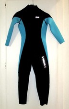 HEVTO VIGOR 1 BLACK AQUA NEOPRENE WETSUIT Girl's Size 8
