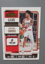 2023-24 Panini Contenders - Anfernee Simons #54 Game Ticket Bronze