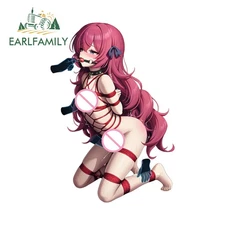 EARLFAMILY 5.1" Tied Loli BDSM Car Sticker Cute Touched Car Accessories Decal 
