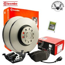 BREMBO Bremsensatz Bremsbelag + Petec Paste vorne für AUDI SEAT SKODA VW